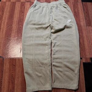 Nike Green Fleece Retro Tech Sportswear Baggy Hem Sweatpants XS